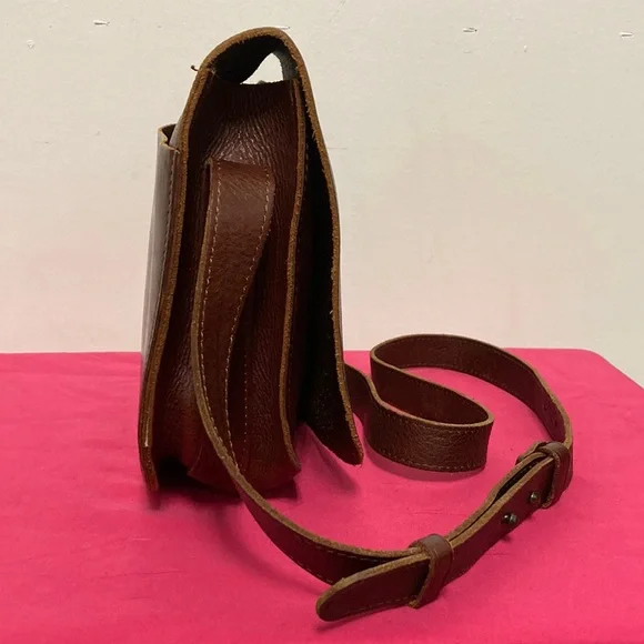 Lucky Brand Leather Bag Sz Medium - Picture 6 of 16